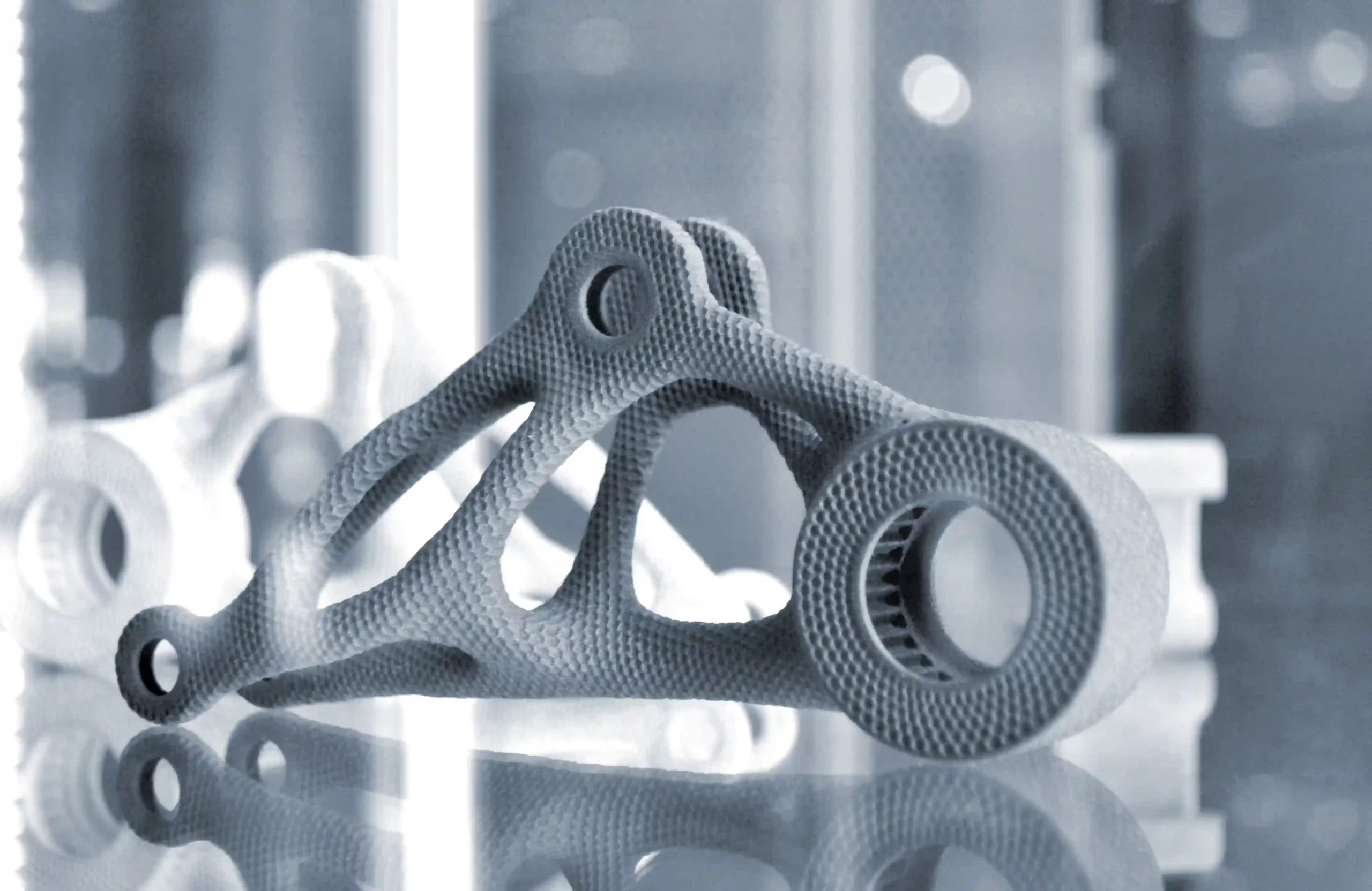The frame of a 3d-printed Motorbike toy